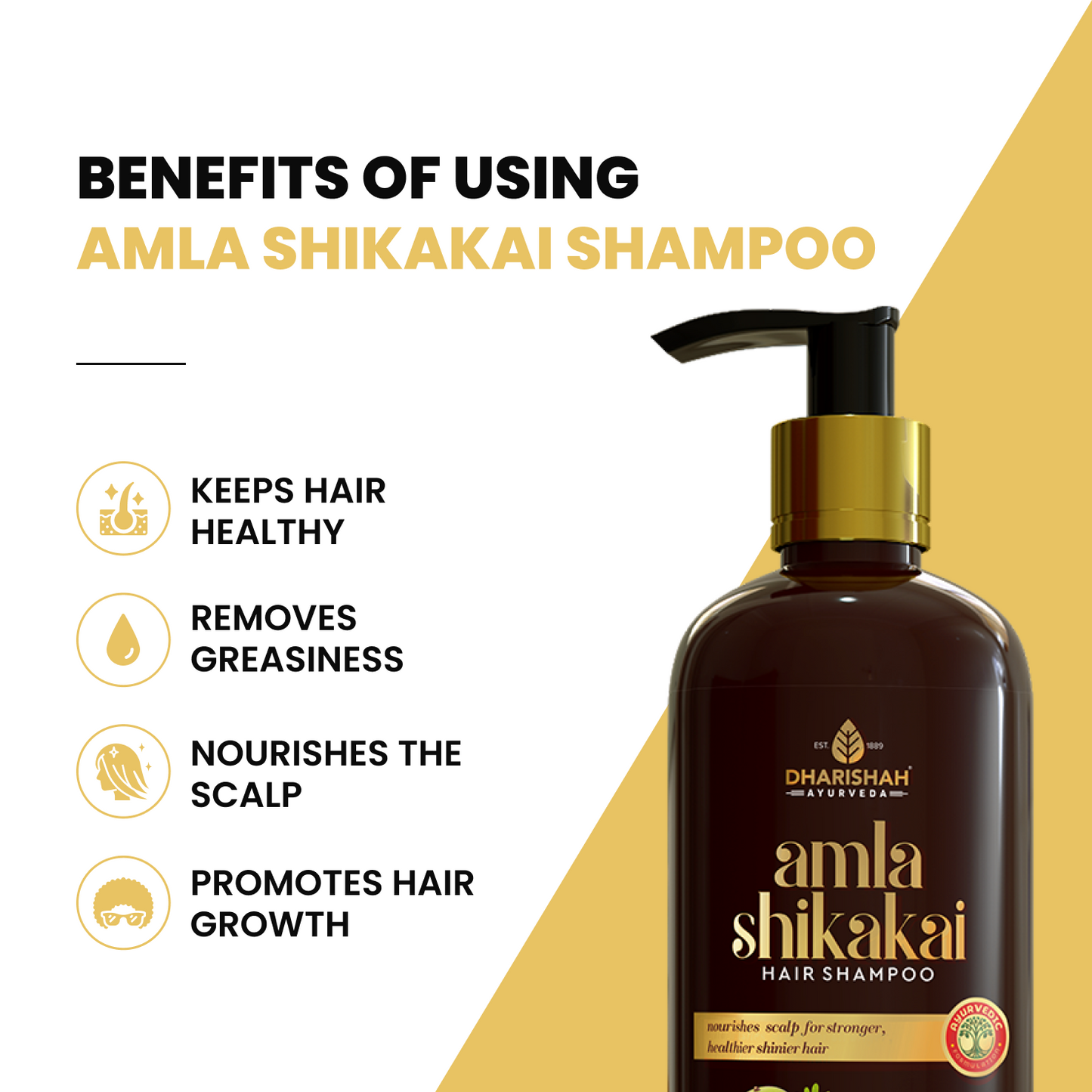 Benefits of using Amla Shikakai Shampoo