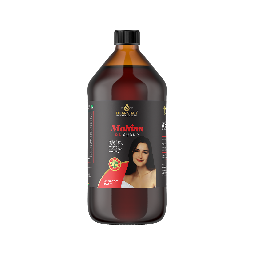 Maltina DS Syrup – natural Ayurvedic remedy for leucorrhoea, painful periods, and weakness