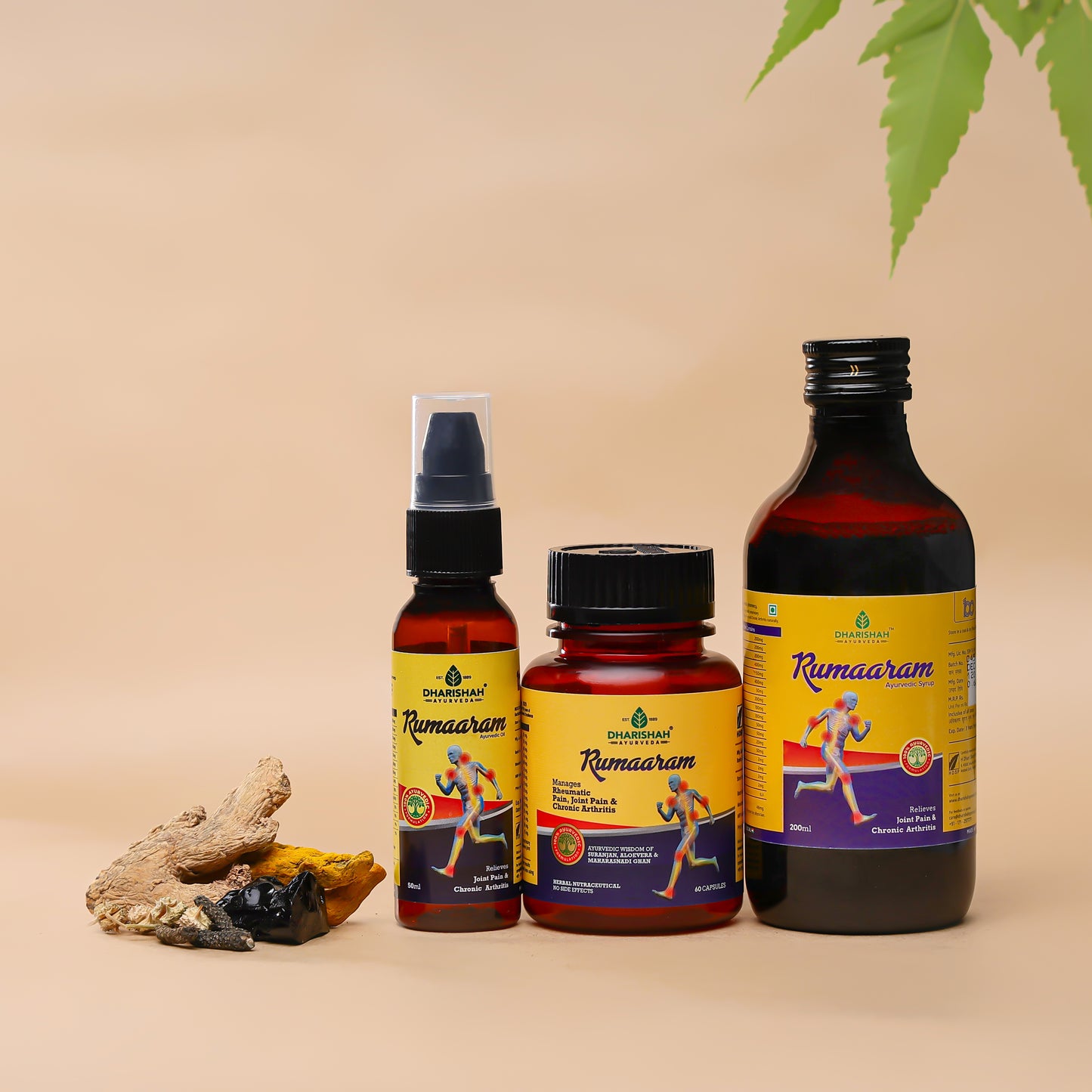 Rumaaram Ayurvedic supplements – natural remedy to manage joint stiffness, muscle pain, and arthritis