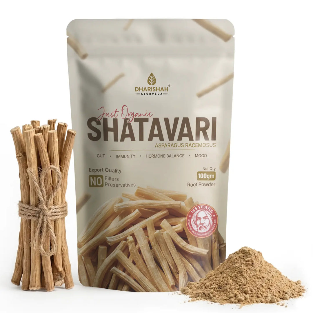Shatavari Powder 100g pouch — Dharishah Ayurveda Asparagus racemosus