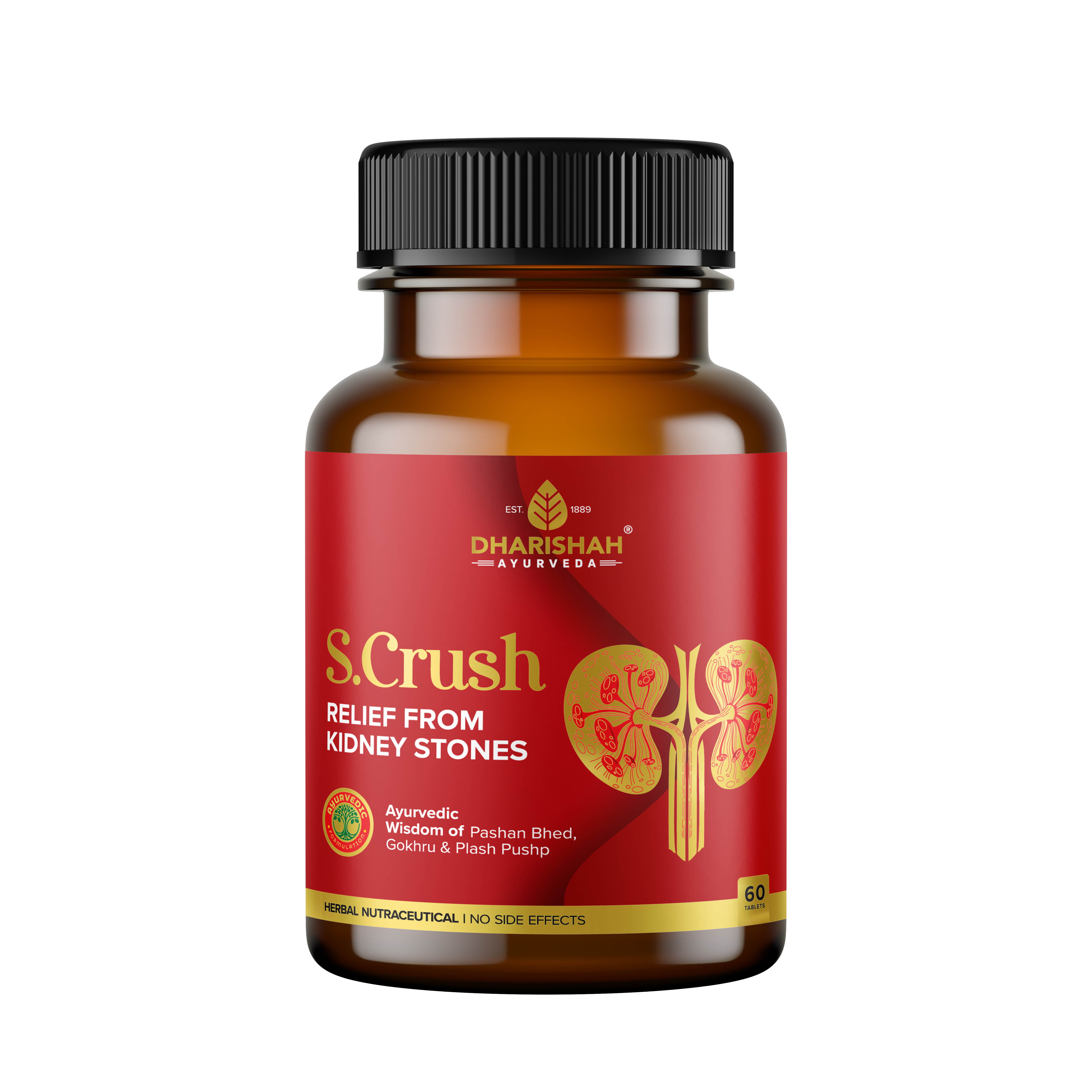 Dharishah S Crush Tablets Bottle of 60 QTY