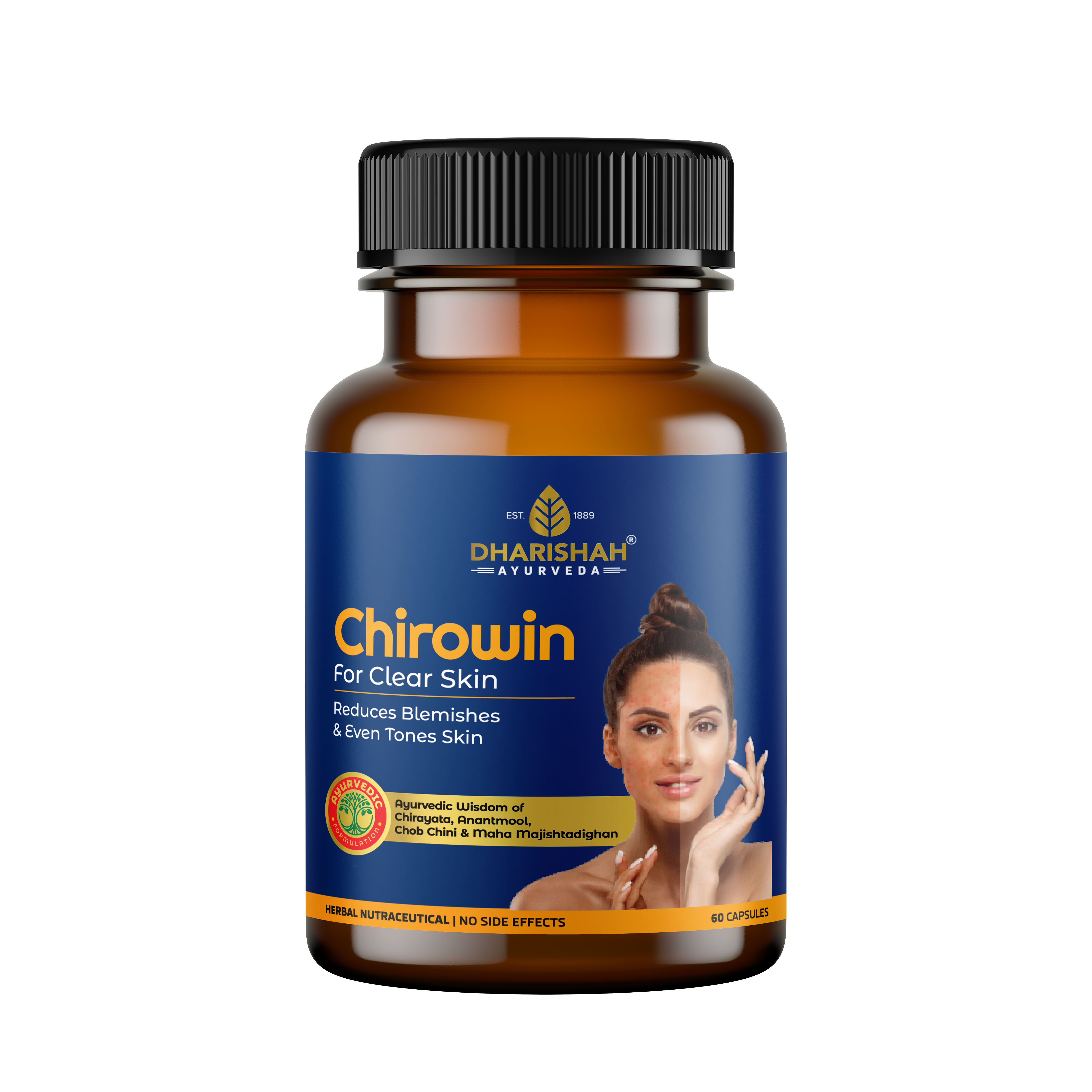 Dharishah Chirowin Capsules Bottle of 60 QTY