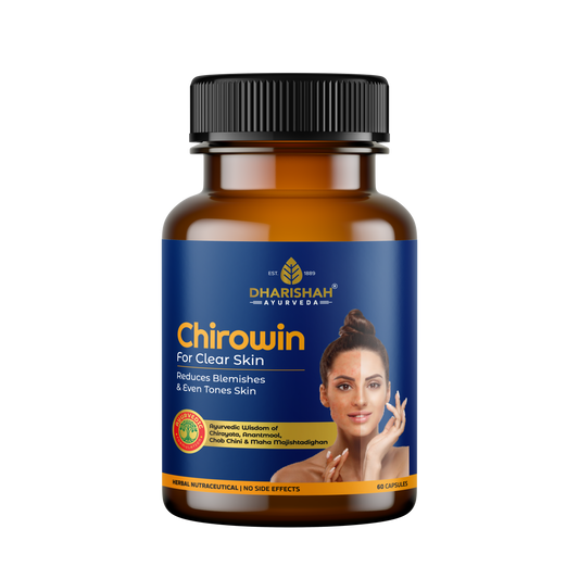 Chirowin herbal capsules – natural Ayurvedic remedy to reduce blemishes and even skin tone