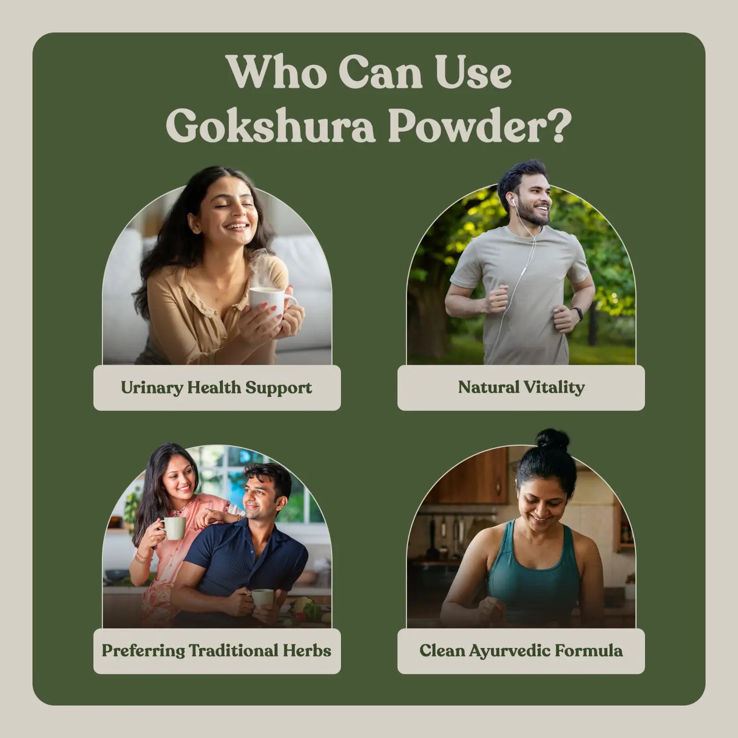 Tribulus terrestris fruit — whole and powdered Ayurvedic herb