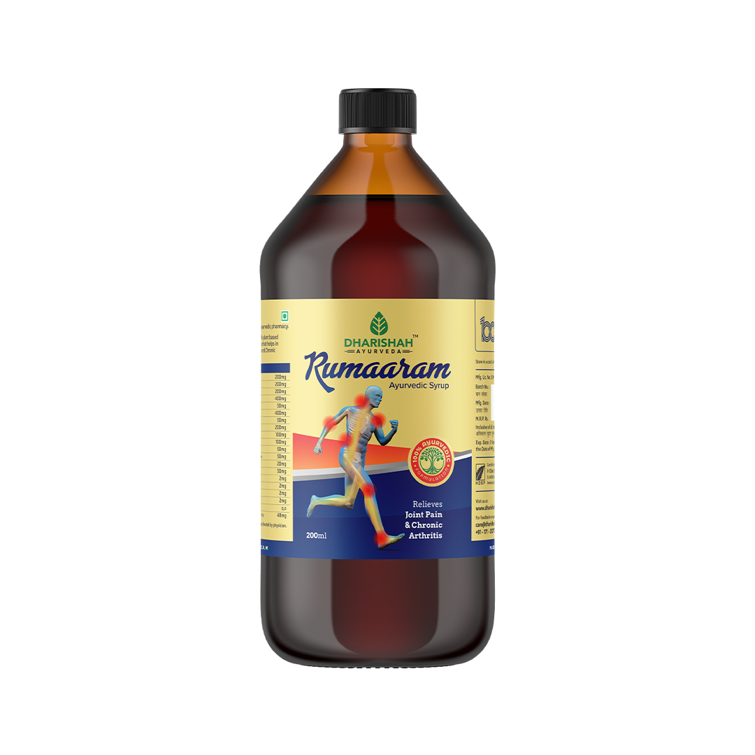 Rumaaram herbal syrup – natural Ayurvedic remedy for arthritis, joint stiffness, and inflammation