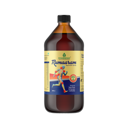 Rumaaram herbal syrup – natural Ayurvedic remedy for arthritis, joint stiffness, and inflammation