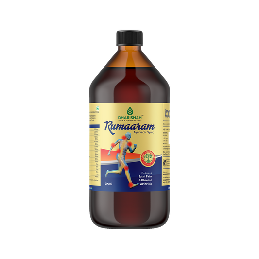 Rumaaram herbal syrup – natural Ayurvedic remedy for arthritis, joint stiffness, and inflammation