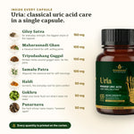 The herbs inside Uria and what each one is for